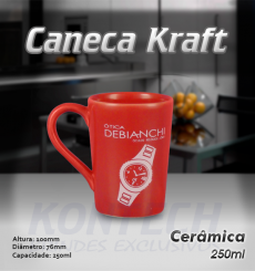 Caneca Kraft Colors 250 ml