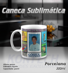 Caneca Sublimática Dia dos Pais 300 ml