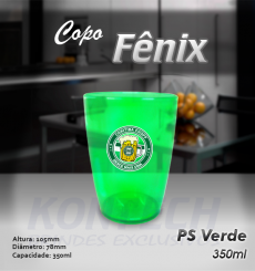 Copo Fênix Verde 350 ml