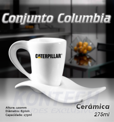 Conjunto Columbia Cerâmica 275 ml